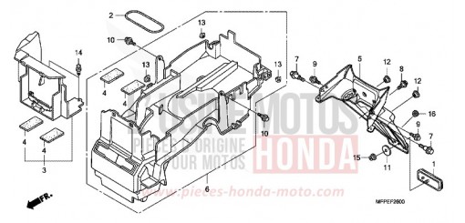 GARDE-BOUE ARRIERE CB1300SAA de 2010